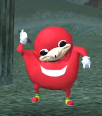 Mô hình 3D nhân vật Gofrita (Knuckles meme) trang trí bàn làm việc - Image 1