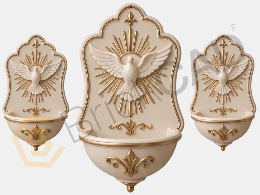 Đài Phun Nước Gắn Tường Chim Bồ Câu (Dove Wall Fountain) - Image 1