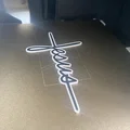 Mô hình thánh giá 3D cách điệu chữ Jesus ấn tượng - Thumbnail 1