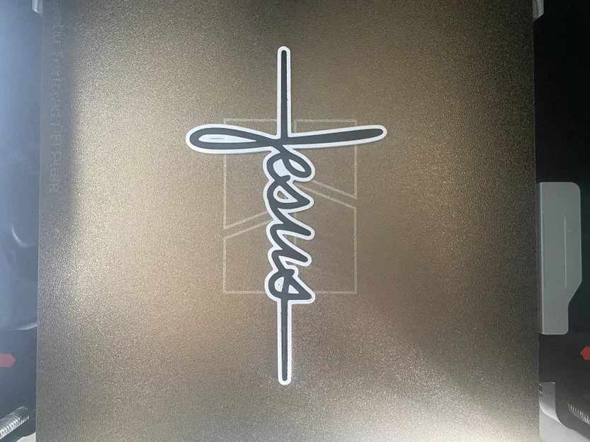 Mô hình thánh giá 3D cách điệu chữ Jesus ấn tượng - Image 2