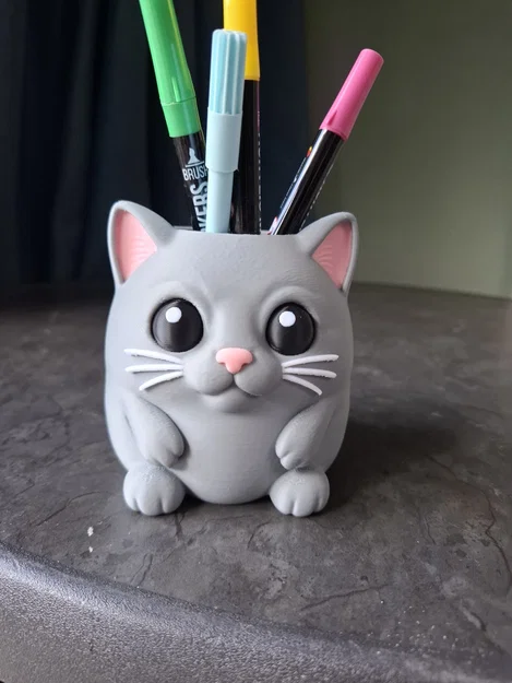 Ống đựng bút hình Mèo dễ thương - Image 1