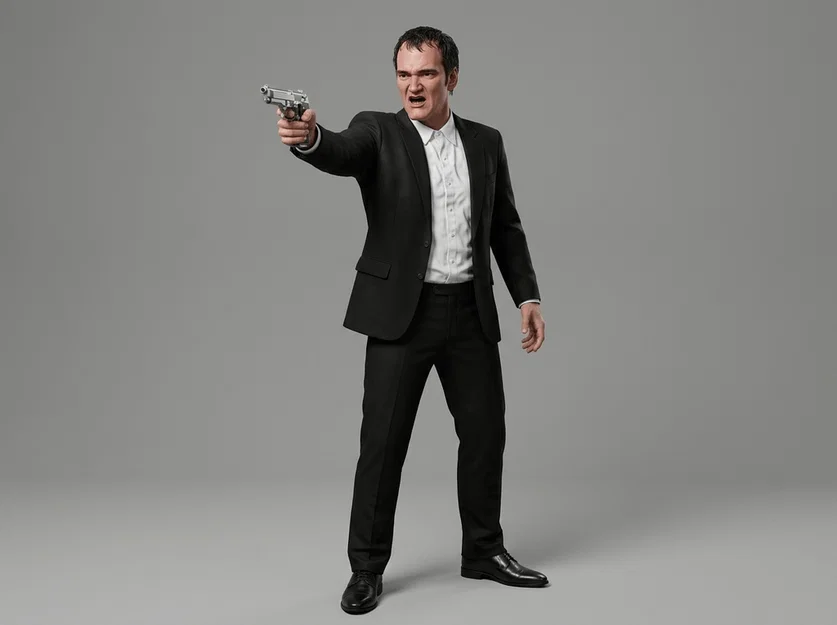 Mô hình 3D Richard Gecko From Dusk Till Dawn 1996 cực chất - Image 1