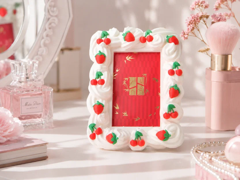 Khung Ảnh Whipped Cream Berry Dễ Thương - Image 1