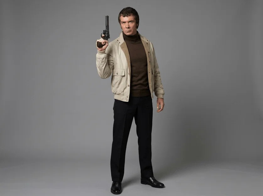 Mô hình 3D nhân vật William Bodie trong phim The Professionals - Image 1