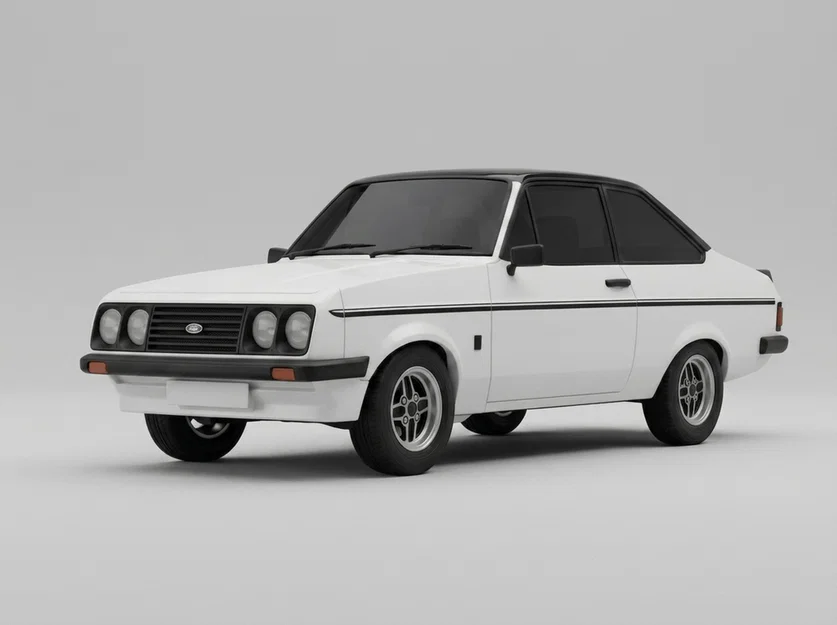 Mô hình xe Ford Escort Mk II RS 2000 cổ điển 3D in - Image 1