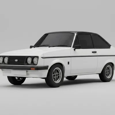 Mô hình xe Ford Escort Mk II RS 2000 cổ điển 3D in