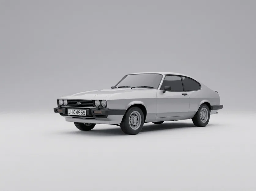 Mô hình in 3D Ford Capri Mk III 3.0 S (1978) - Xe cổ huyền thoại - Image 1