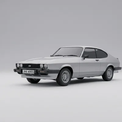 Mô hình in 3D Ford Capri Mk III 3.0 S (1978) - Xe cổ huyền thoại