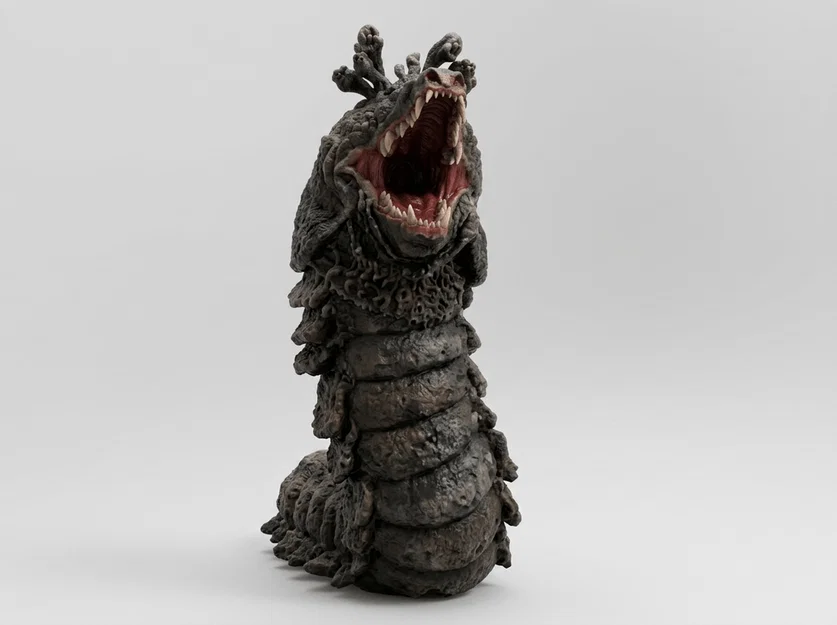 Mô hình 3D quái vật Drashig - Dr. Who Carnival of Monsters (1973) - Image 1