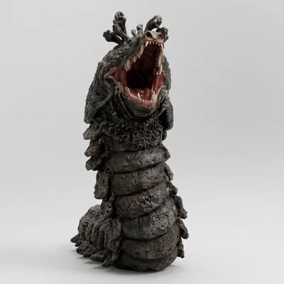 Mô hình 3D quái vật Drashig - Dr. Who Carnival of Monsters (1973)