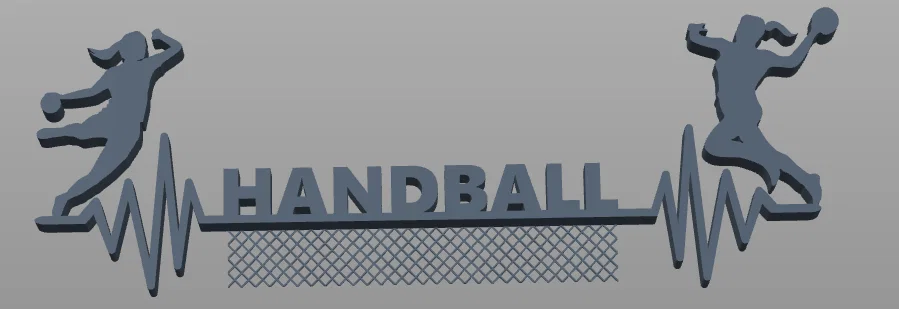Tranh treo tường chủ đề bóng ném (Handball Wall Art) - Image 1