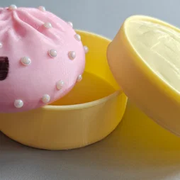 Mô hình 3D hộp đựng đồ hình bánh bao xinh xắn (Squishy Dumpling Basket)