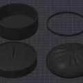 Mô hình 3D hộp đựng đồ hình bánh bao xinh xắn (Squishy Dumpling Basket) - Thumbnail 2