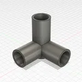 Khớp nối ống nhôm 3 ngã 1/2 inch - Thumbnail 1