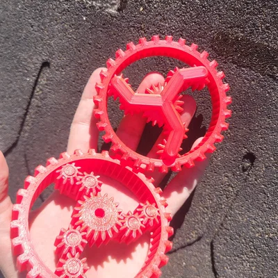Mô hình bánh răng hành tinh Print-in-Place (Fidget)