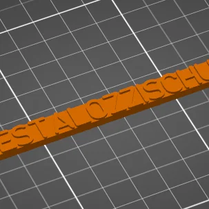 Móc khóa in 3D tên trường Pestalozzi (Schlüsselanhänger Pestalozzischule)