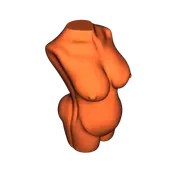 Mô hình 3D tượng thân người phụ nữ mang thai (Torso Pregnant) độc đáo