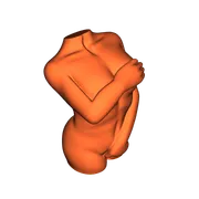 Mô hình tượng Female Torso nghệ thuật cho in 3D trang trí - Image 1