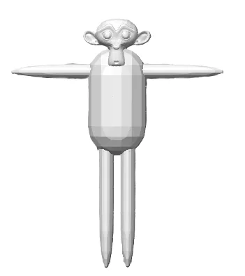 Mô hình chú khỉ (Monke) thiết kế 3D đáng yêu bằng Blender - Image 1