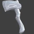 Mô hình rìu chiến Fantasy Hatchet in 3D độc đáo - Thumbnail 2