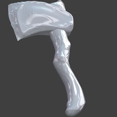Mô hình rìu chiến Fantasy Hatchet in 3D độc đáo