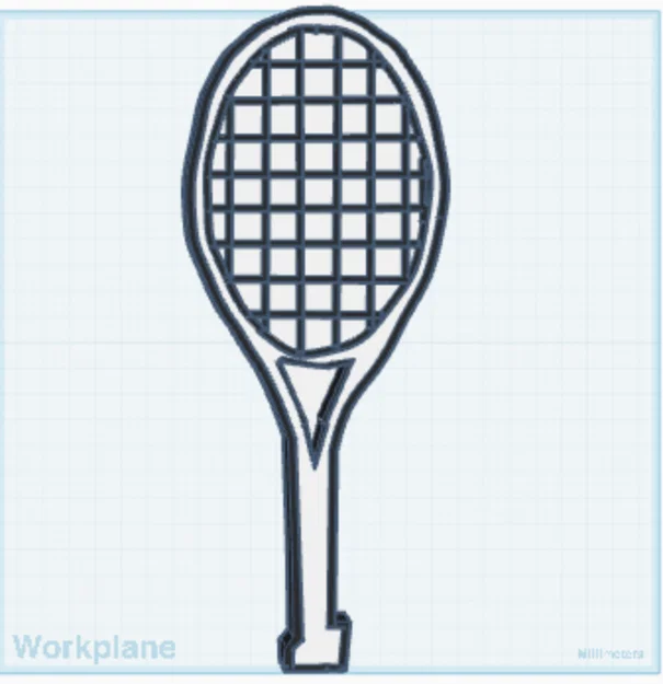 Vợt bóng bàn độc đáo hình dáng vợt Tennis - Mô hình in 3D cực chất - Image 1