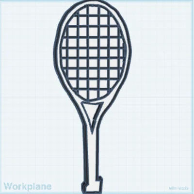 Vợt bóng bàn độc đáo hình dáng vợt Tennis - Mô hình in 3D cực chất