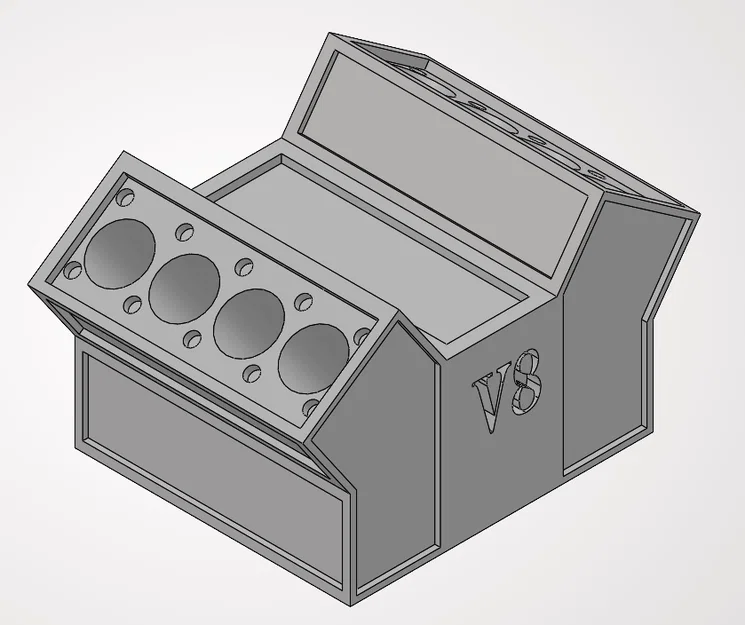 Ống cắm bút hình khối động cơ V8 - Image 1