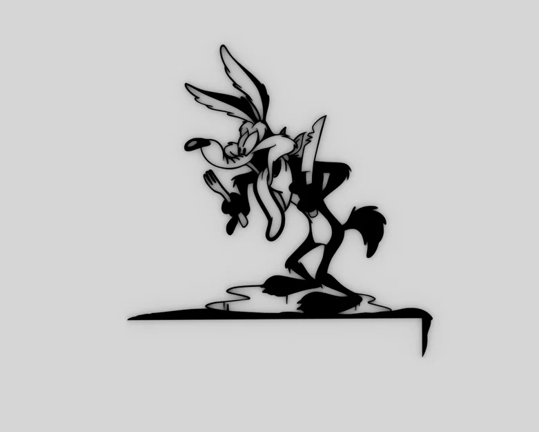Góc Cửa Hình Sói Coyote Trang Trí - Image 1