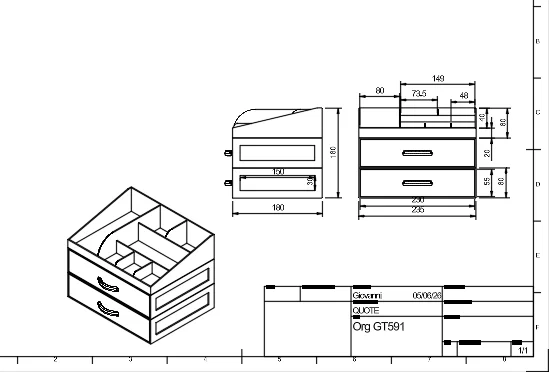 Khay Đựng Phụ Kiện Đa Năng GT591 - Giải Pháp Sắp Xếp Bàn Làm Việc - Image 5