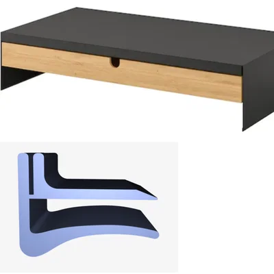 Ngàm kẹp cố định kệ màn hình IKEA Elloven (IKEA Monitor Stand Clamp)