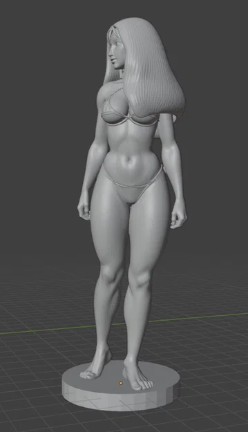 Mô hình nhân vật nữ 3D (Tigra Tygra) chi tiết cao - File in STL - Image 1