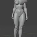 Mô hình nhân vật nữ 3D (Tigra Tygra) chi tiết cao - File in STL - Thumbnail 1