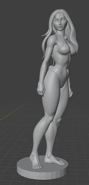 Mô hình nhân vật nữ 3D (Tigra Tygra) chi tiết cao - File in STL - Image 2