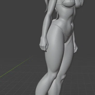 Mô hình nhân vật nữ 3D (Tigra Tygra) chi tiết cao - File in STL