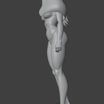 Mô hình nhân vật nữ 3D (Tigra Tygra) chi tiết cao - File in STL