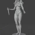 Mô hình nhân vật nữ 3D (Tigra Tygra) chi tiết cao - File in STL - Thumbnail 5