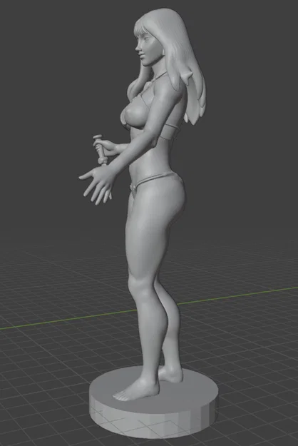 Mô hình nhân vật nữ 3D (Tigra Tygra) chi tiết cao - File in STL - Image 6