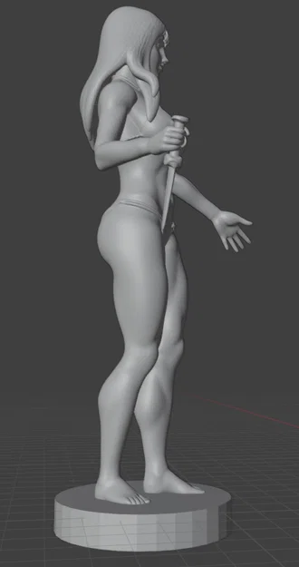 Mô hình nhân vật nữ 3D (Tigra Tygra) chi tiết cao - File in STL - Image 8