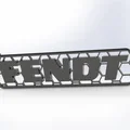 Móc khóa Fendt thiết kế tổ ong (3D Print Model) - Thumbnail 1