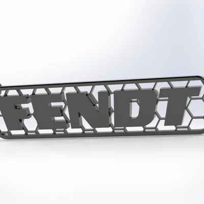 Móc khóa Fendt thiết kế tổ ong (3D Print Model)