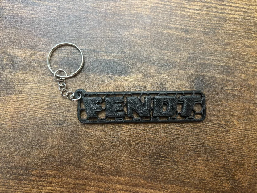 Móc khóa Fendt thiết kế tổ ong (3D Print Model) - Image 2
