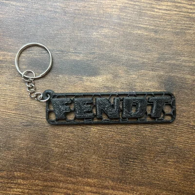 Móc khóa Fendt thiết kế tổ ong (3D Print Model)