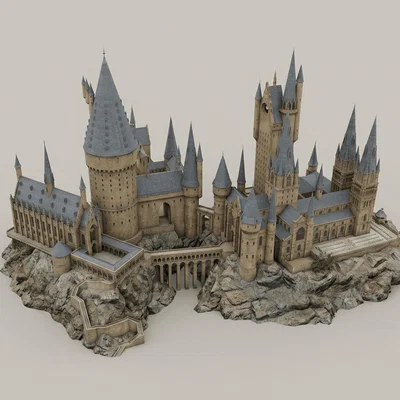 Mô hình 3D Lâu đài Hogwarts - Harry Potter cho tín đồ in ấn