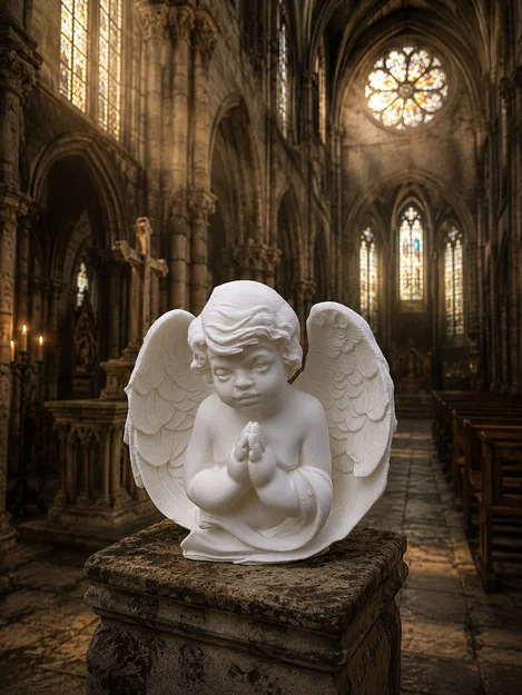 Tượng thiên thần cầu nguyện - An Angels Prayer - Image 1