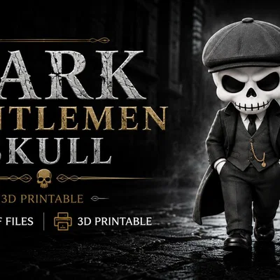 Mô hình Dark Gentleman Skull phong cách gangster cổ điển