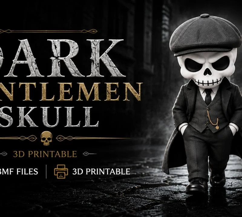 Mô hình Dark Gentleman Skull phong cách gangster cổ điển