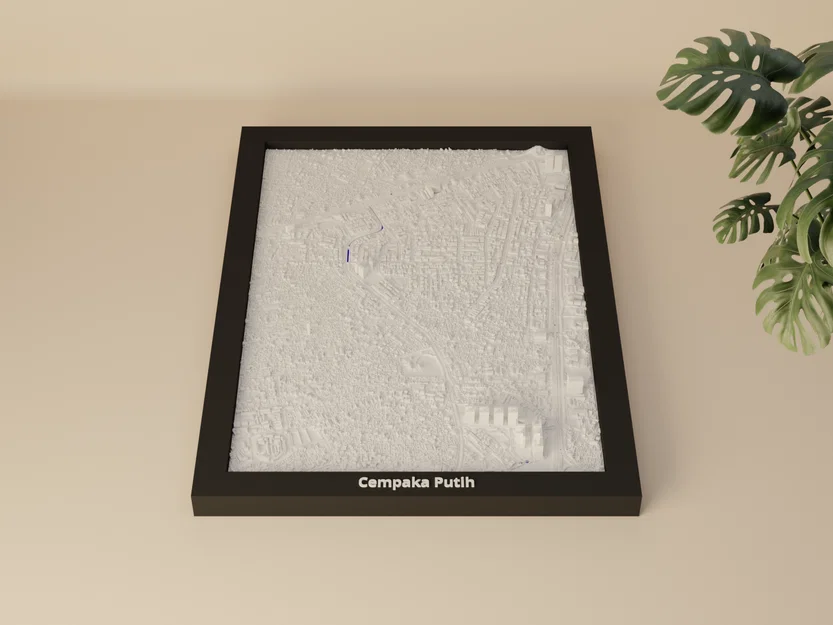 Cempaka Putih, Indonesia - Mô hình 3D thu nhỏ - Image 1