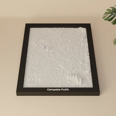 Cempaka Putih, Indonesia - Mô hình 3D thu nhỏ