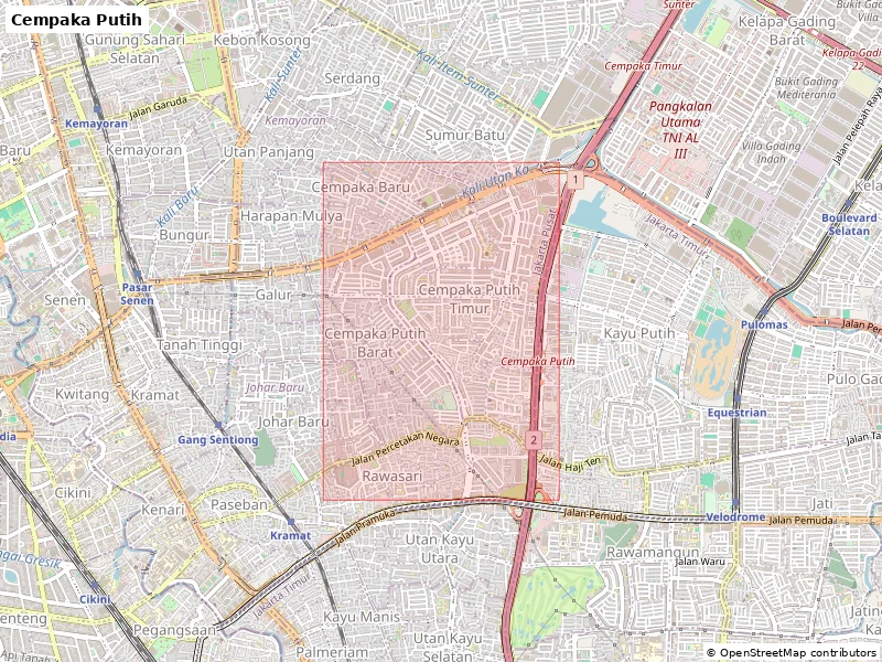 Cempaka Putih, Indonesia - Mô hình 3D thu nhỏ - Image 9